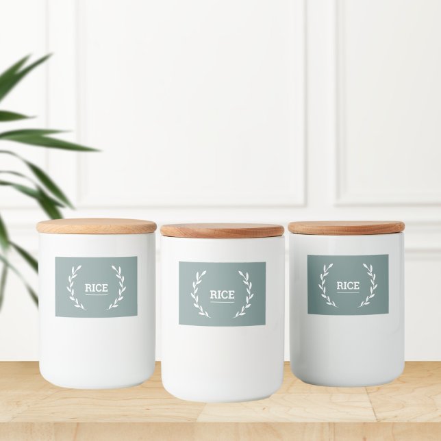 Pantry Labels • Green • Water- Resistant Stickers  (Creator Uploaded)