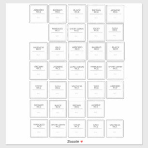 Pantry Labels Stickers