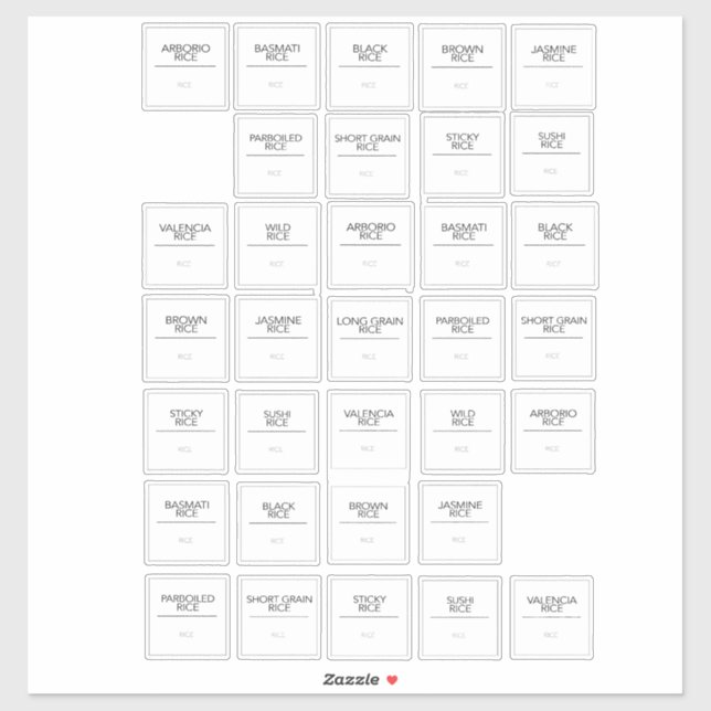 Pantry Labels Stickers (Sheet)