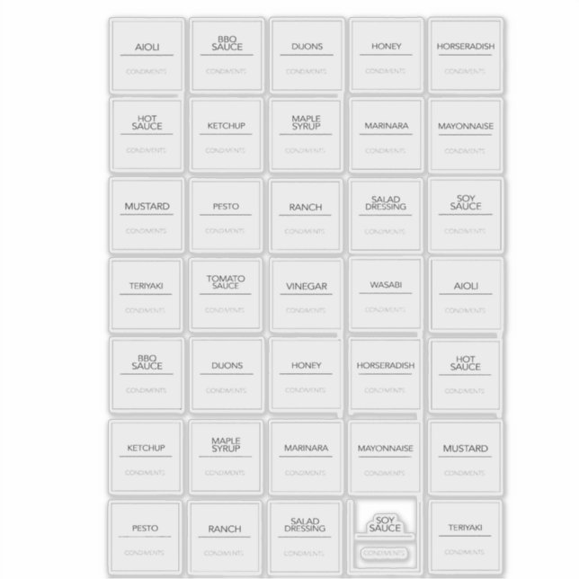 Pantry Labels Stickers (Front)