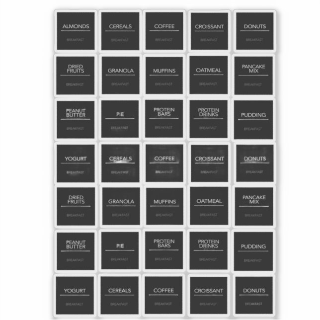 Pantry Labels Stickers (Front)
