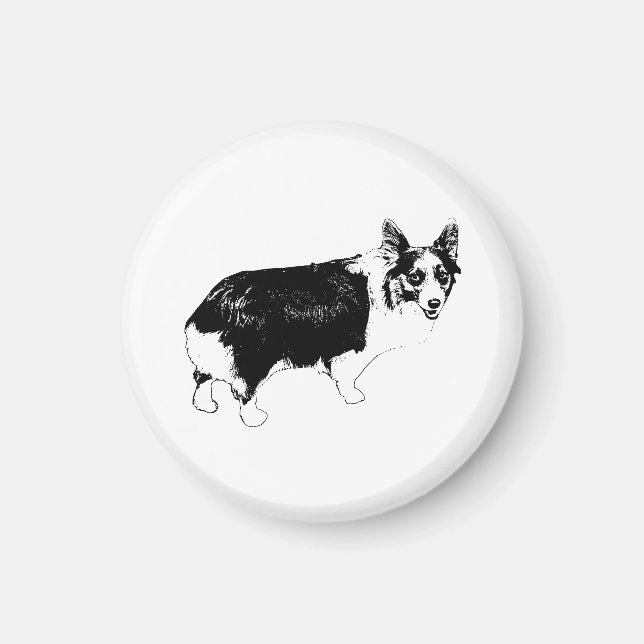 Pantry-Light Corgi Smile Magnet (Front)