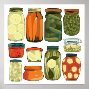 Pantry Pickles Canning Poster