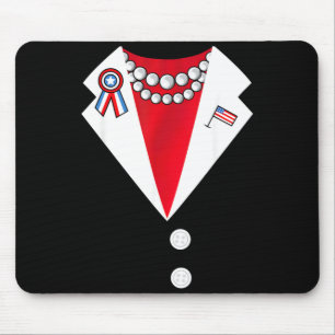 Pantsuit Costume President Funny Halloween Mouse Pad