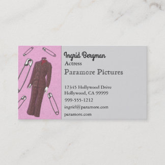 Pantsuits and Safety Pins Business Card