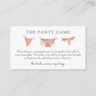 Panty Game Insert Card