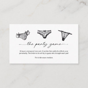 Panty Game Panties Please Insert Card