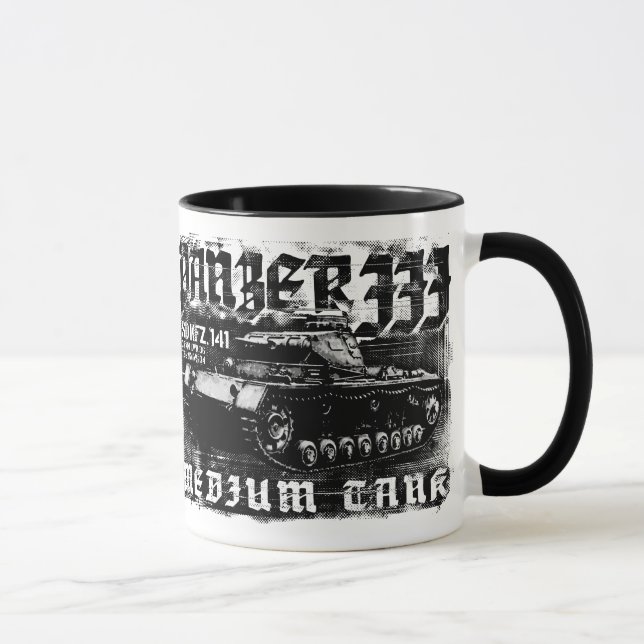 Panzer III 11 oz Ringer Mug (Right)
