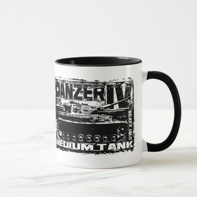 Panzer IV 11 oz Ringer Mug (Right)
