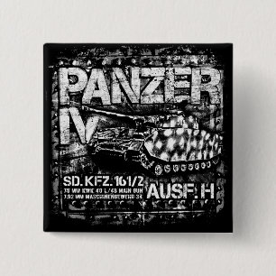 Panzer IV 15 Cm Square Badge