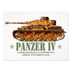Panzer IV D World War Two German Medium Tank WWII Photo Print
