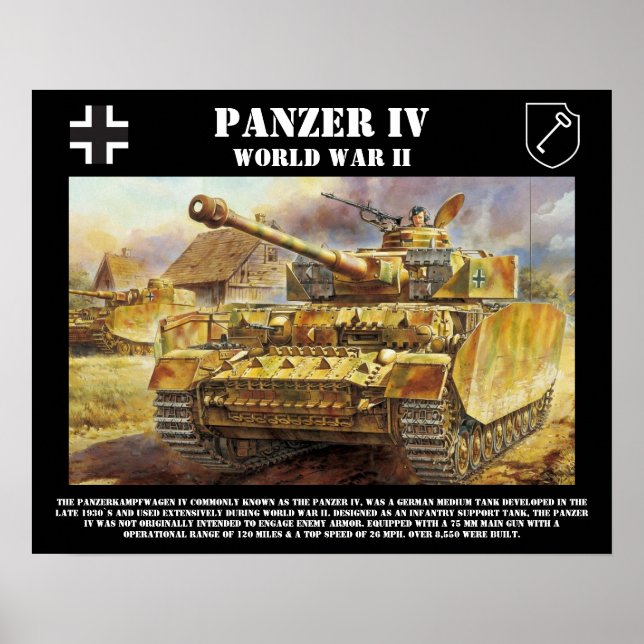 Panzer IV Tank Poster (Front)