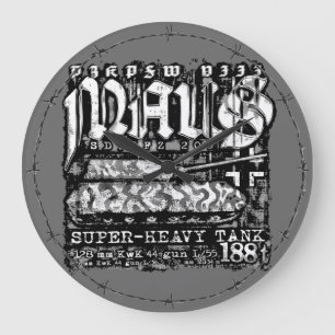 Panzer VIII Maus Large Clock