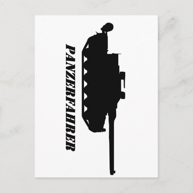 panzerfahrer postcard (Front)