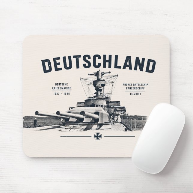Panzerschiff Deutschland Mousepad (With Mouse)
