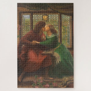 Paolo and Francesca da Rimini (by Rossetti) Jigsaw Puzzle