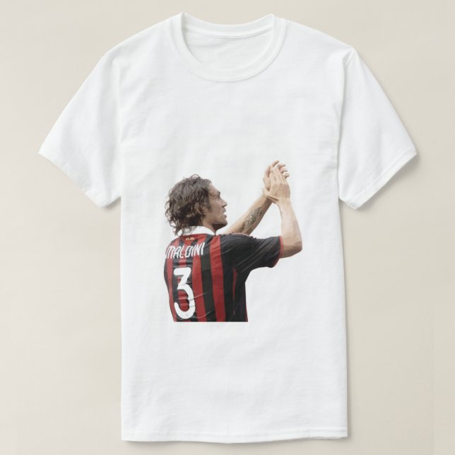Paolo Maldini - FOOTBALL LEGENDS Graphic  T-Shirt (Design Front)
