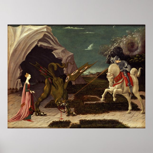 PAOLO UCCELLO - Saint George and the dragon 1470 Poster (Front)