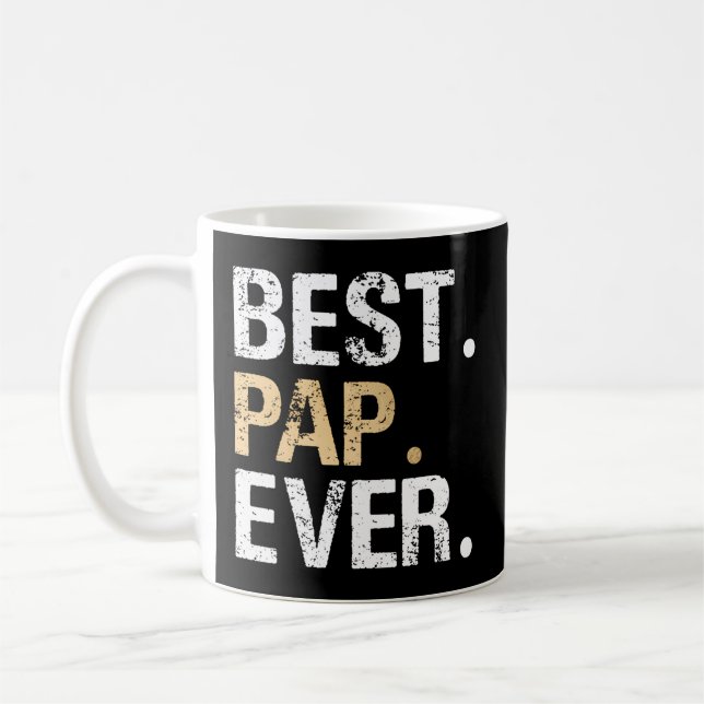 Pap From Granddaughter Grandson Best Pap Coffee Mug (Left)