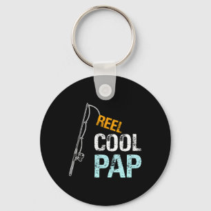 Pap Gift From Granddaughter Grandson Reel Cool Pap Key Ring