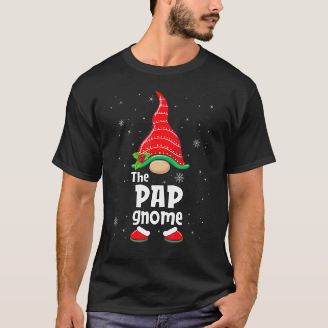 Pap Gnome Matching Family Group Christmas Party Pa T-Shirt (Front)