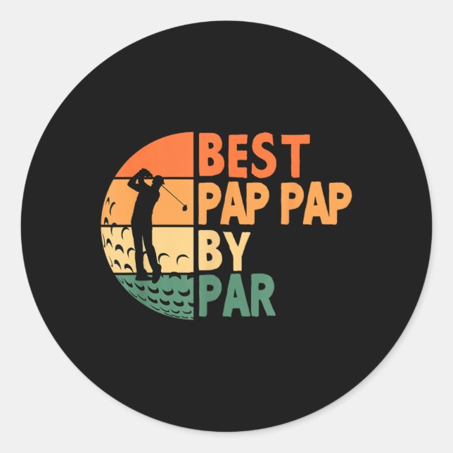 Pap-Pap Classic Round Sticker (Front)