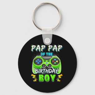 Pap Pap Of The Birthday Boy Matching Video Gamer T Key Ring