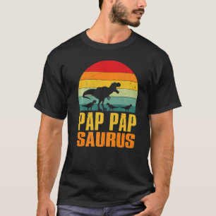 Pap Papsaurus Rex Dinosaur Pap Pap Saurus Family M T-Shirt