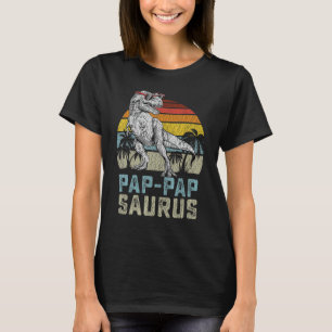 Pap Papsaurus Rex Dinosaur Pap Pap Saurus Family M T-Shirt