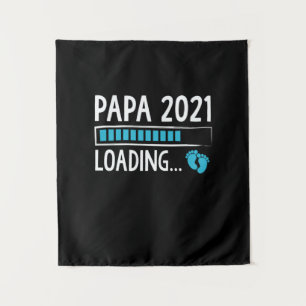 Papa 2021 Loading Pregnancy Announcement Tapestry
