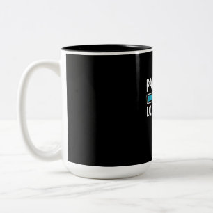 Papa 2021 Loading Pregnancy Announcement Two-Tone Coffee Mug