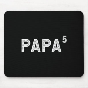 Papa 5 For Grandpa With 5 Grandkids Mouse Pad