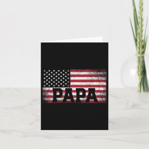 Papa American Flag Father's Day 4th Of July Gift G Card