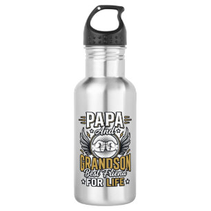 Papa And Grandson Best Friend For Life Shirt Desig 532 Ml Water Bottle