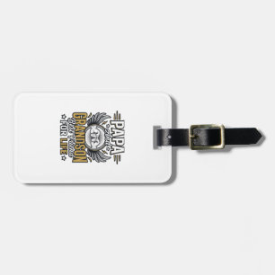 Papa And Grandson Best Friend For Life Shirt Desig Luggage Tag