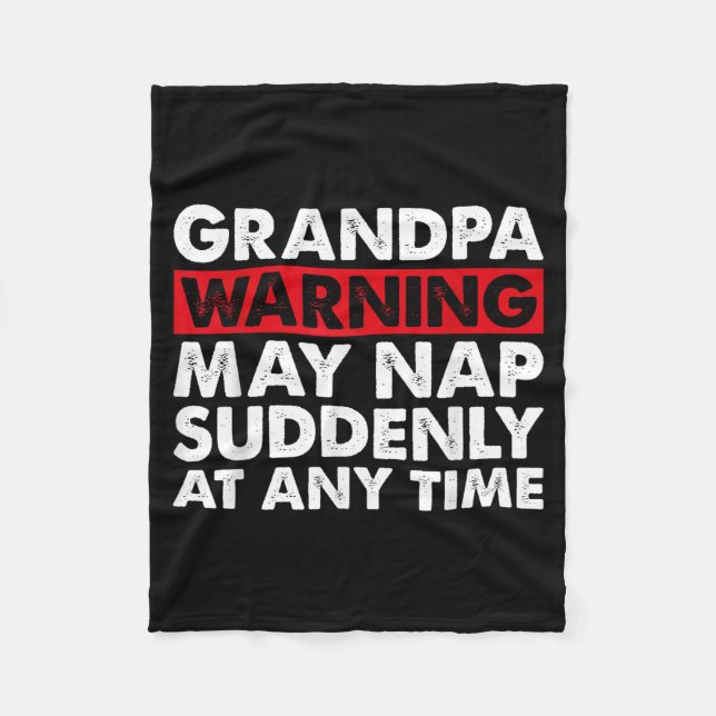 Papa Art For Grandpa From Grandkids Father's Day P Fleece Blanket (Front)