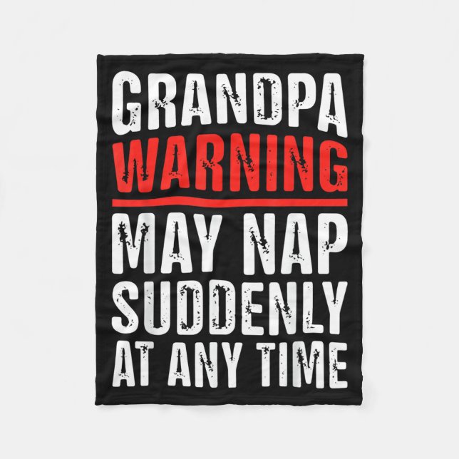 Papa Art For Grandpa From Grandkids Father's Day P Fleece Blanket (Front)