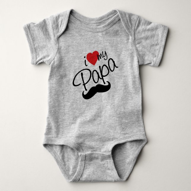 Papa Baby Bodysuit (Front)