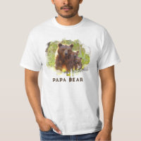 *~* PAPA BEAR 2 Cubs Art Father's Day Gift AP86