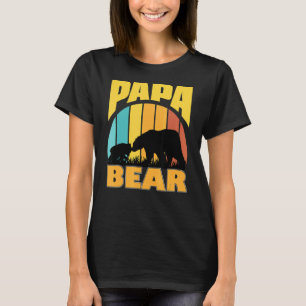 Papa Bear 2 Cubs Papa Bear Twin Papa Kid T-Shirt