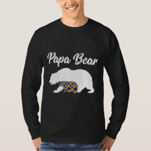 Papa Bear Autism Awareness Dad T-Shirt