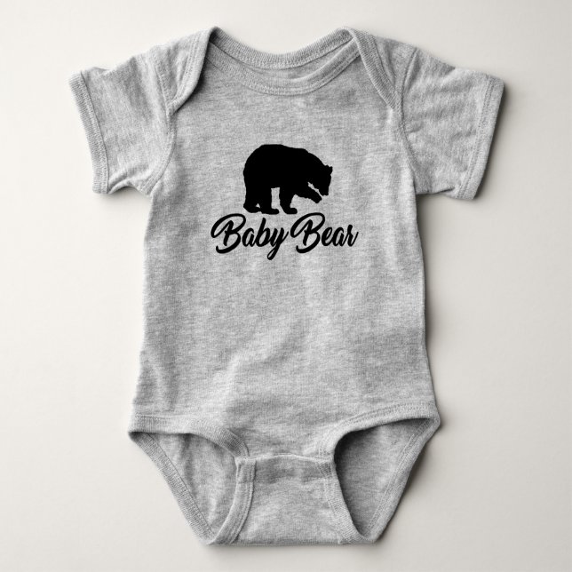 PAPA BEAR BABY BEAR FATHER SON GIFT BABY BODYSUIT (Front)