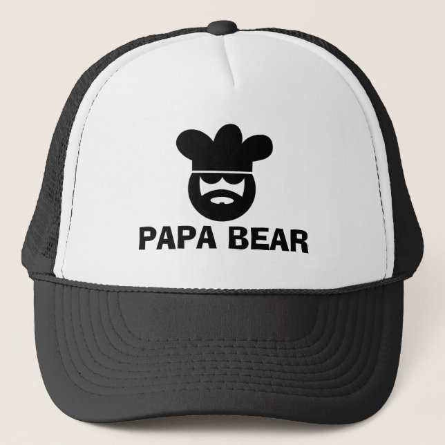 Papa bear BBQ hat for men (Front)
