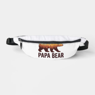 Papa Bear Bear Silhouette Vintage Forest T-Shirt_1 Bum Bags