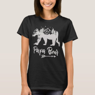 Papa Bear Best Dad Fathers Day Father Pop Men T-Shirt