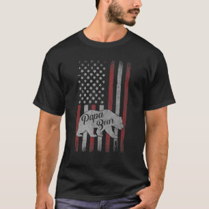 Papa Bear Best Dad Fathers Day Father Pop Men T-Shirt