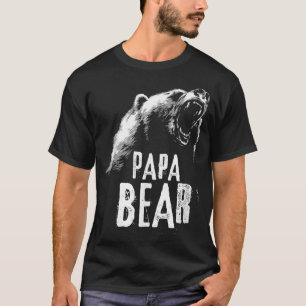 Papa Bear Best Dad T Fathers Day Father Pop Gift  T-Shirt