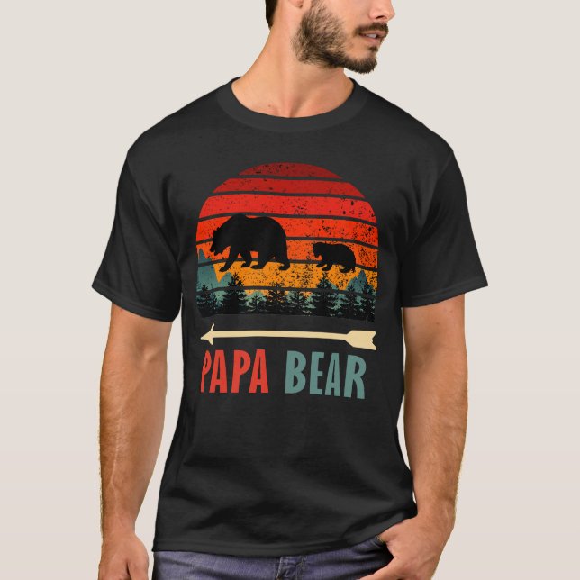 papa bear best gift for fathers day and birthday T-Shirt (Front)