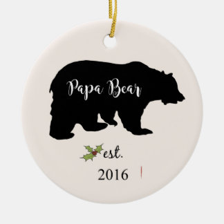papa bear christmas ornament, dad ornament