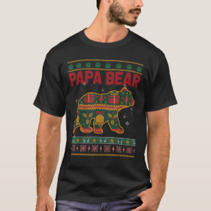 Papa Bear Christmas Pajama Ugly Xmas Sweater Famil